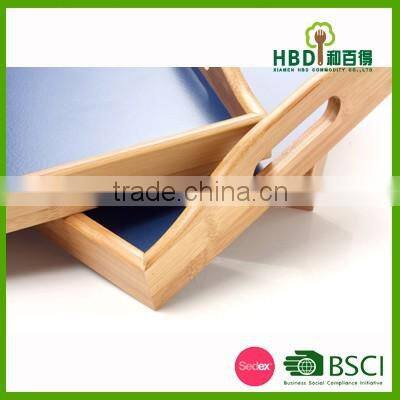 3 pcs Fashion bamboo wooden serving tray for sale