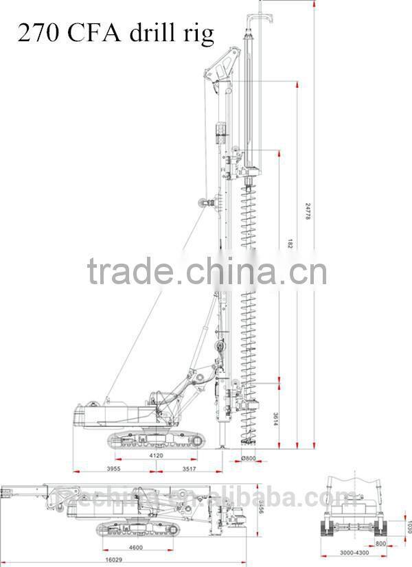 pile drilling rig! FAE250 type drilling rig