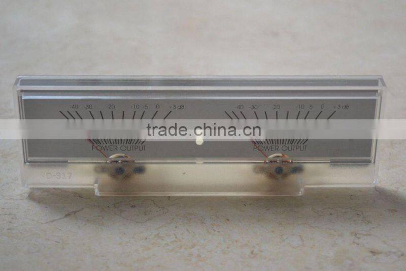 SD-317 Panel 2 VU Meter 500uA 650 156x52.5mm No Lamp