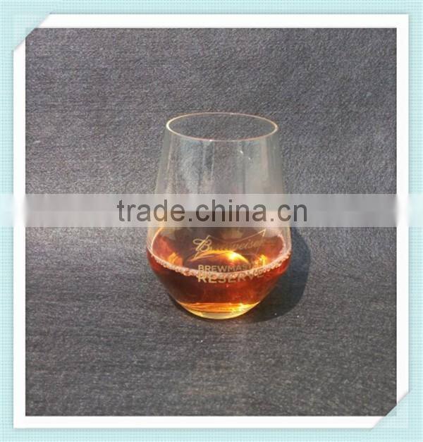 Shanxi mouth blown whiskey glass handmade glass whiskey cup for sale