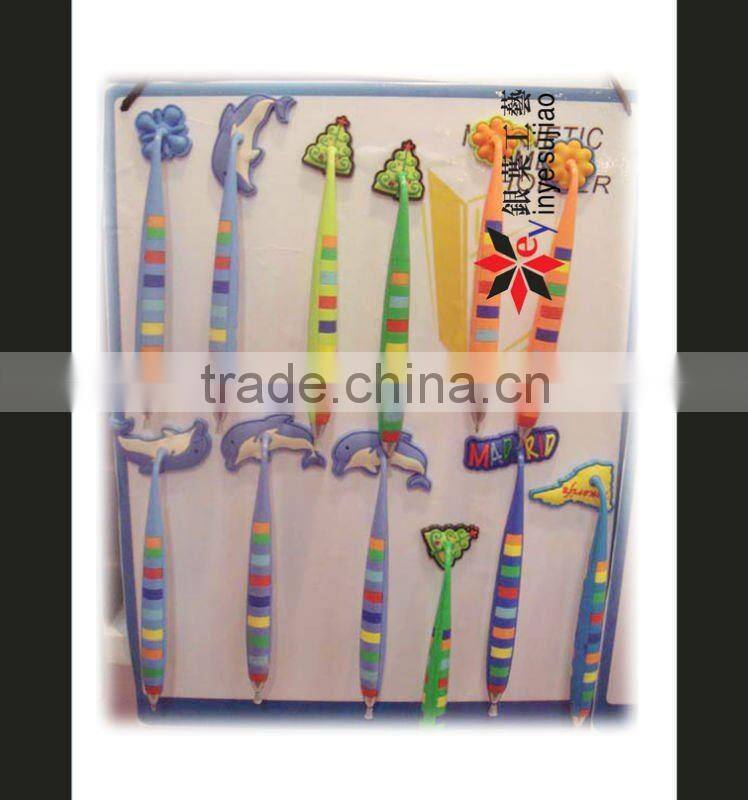 Special Design PVC Magentic Pen Fridge Magnet Pen