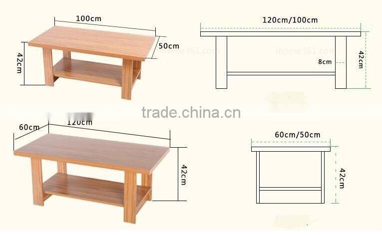 veneer particle board modern coffee table