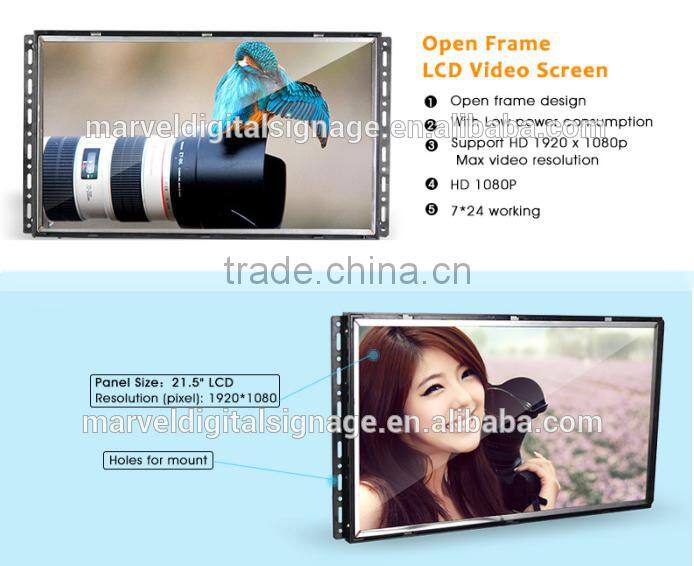 Blue english film video 19 inch open frame lcd monitor