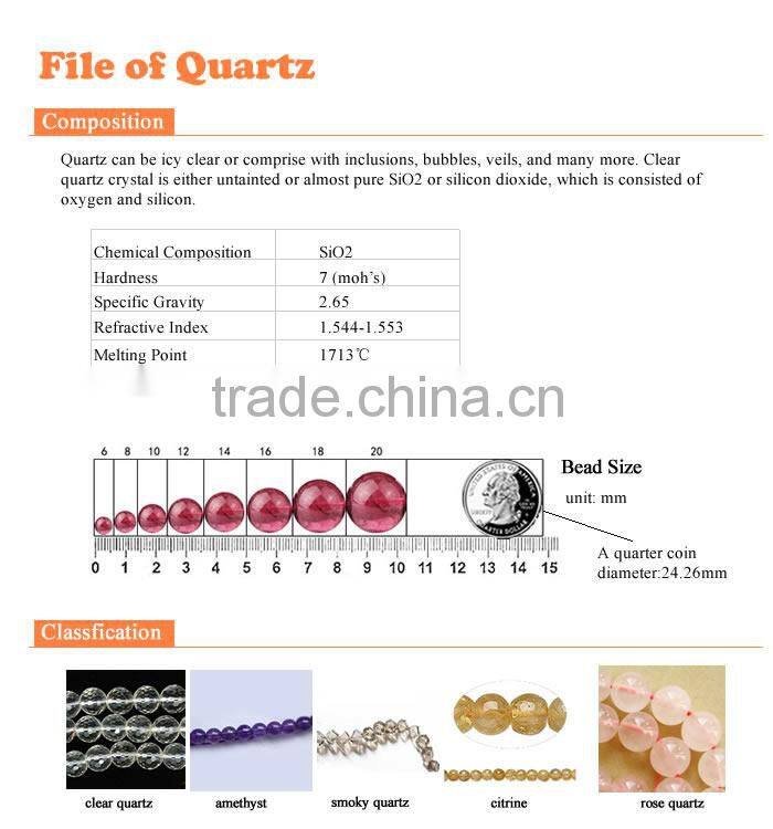 AAA Grade natural round clear quartz frosted beads 10mm