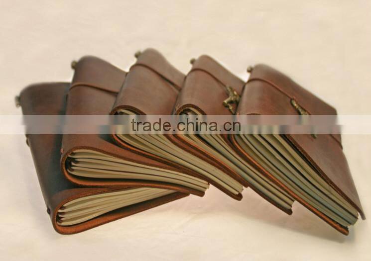 Crazy horse leather handmade leather journals