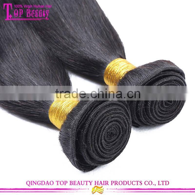 2016 Factory Price Brazilian Hair Weave Straight 8 to 30 inces Brazilian Human Hair Sew In Weave