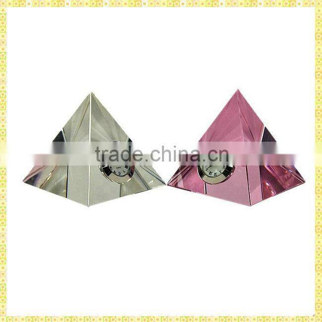 Handmade Unique Exquisite Crystal Clock Tower For New Year Gifts Souvenirs