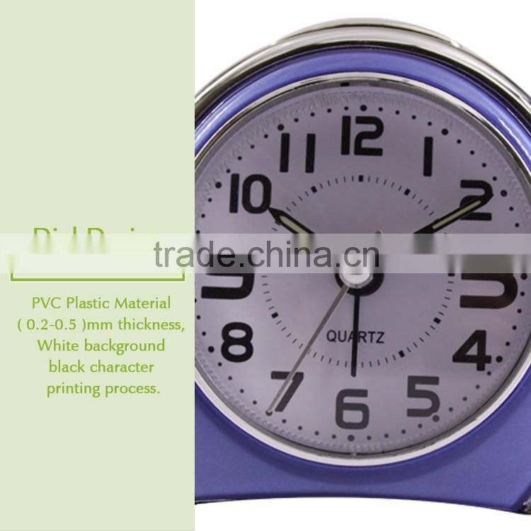 BB08504 pink cartoon semicircular clock,table clock