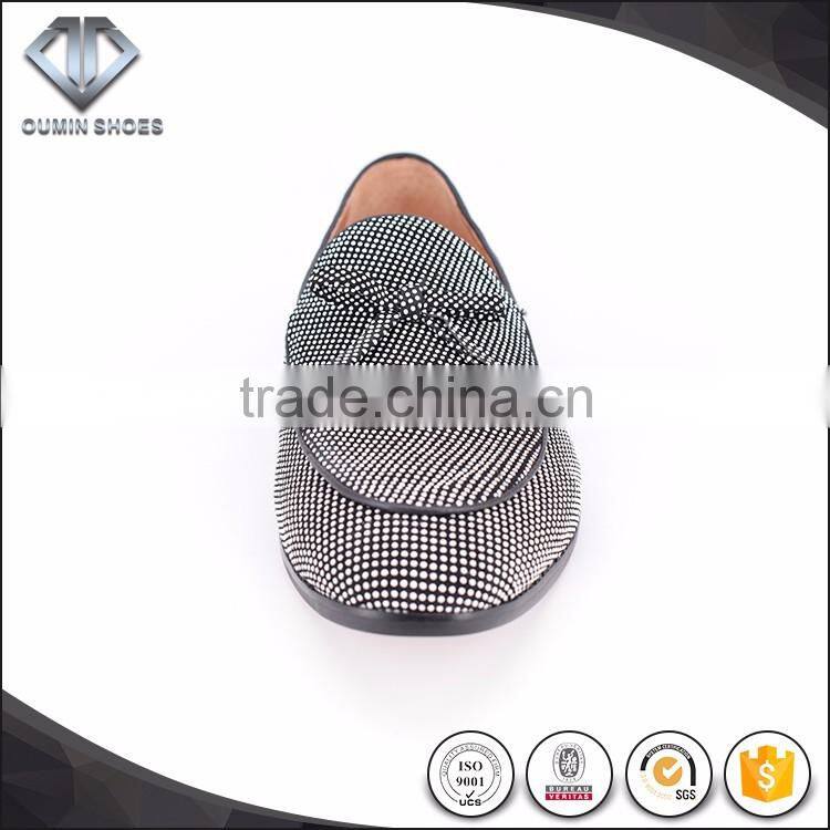Dance loafer shoes Small diamonds looks very nice Stage performances, party shoes