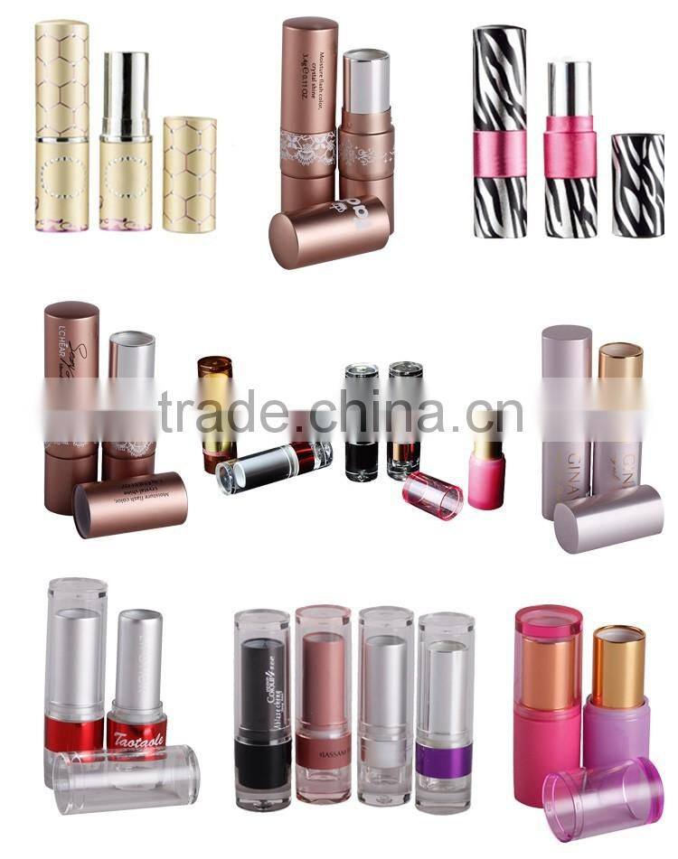 China supplier wholesale cosmetic packaging custom empty lipstick tube container
