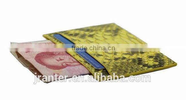 Latest New Fashion ID Card Holder 100% Python Leather Credit Card Holder