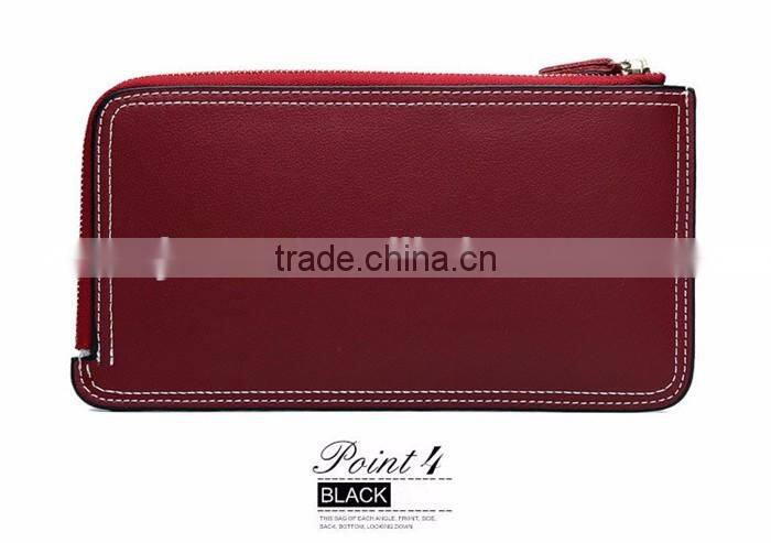 Fashionable Women Wallet 2015 Custom Leather Zipper Funny Wallet