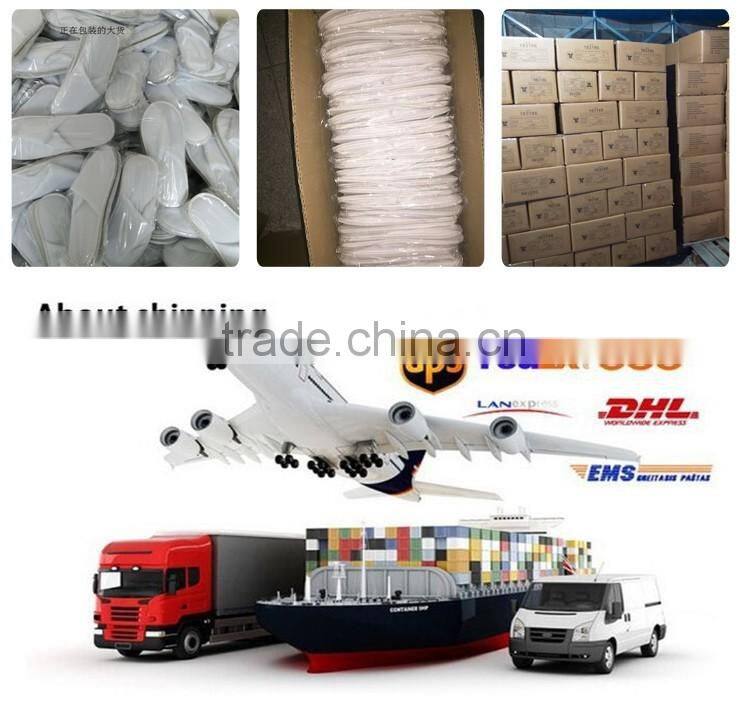 Disposable newest style terry waffle five star luxury hotel slippers