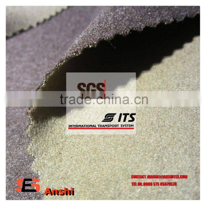 390-400gsm two tone color polyester tr brushed fabric for dress/overcoat