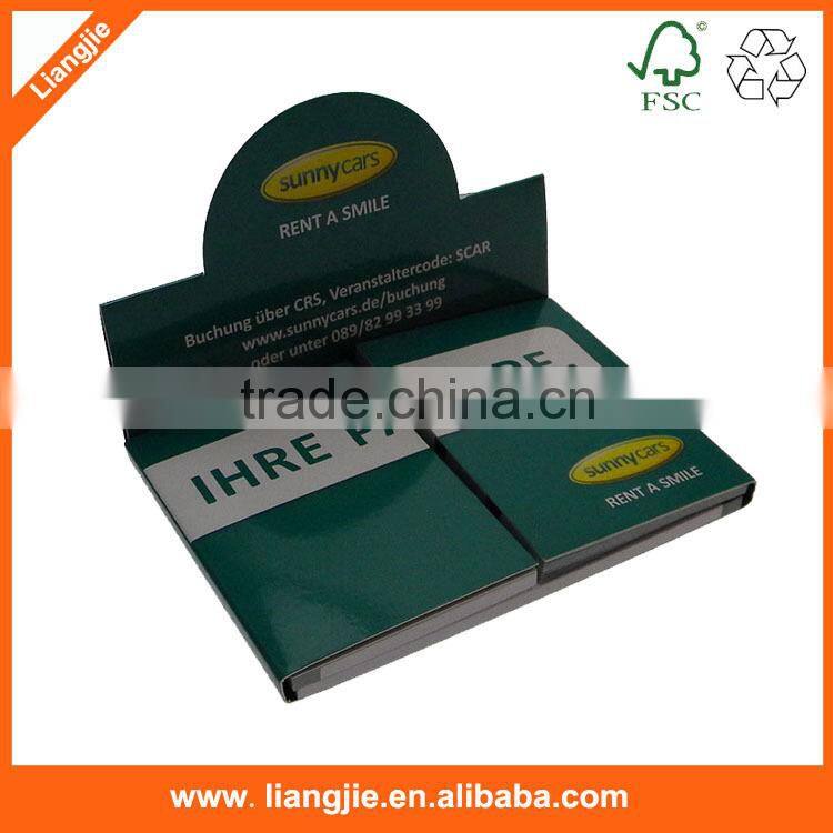 Memo pad with plastic holder, notepad with printing plastic holder