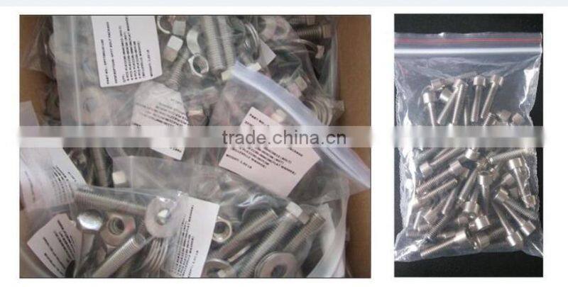 Black Double Threaded Stud Bolt And Nut