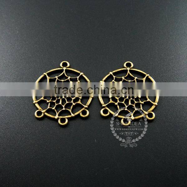 28*33mm vintage style antiqued bronze Indian dream catcher net spider meb DIY pendant charm supplies findings 1810420