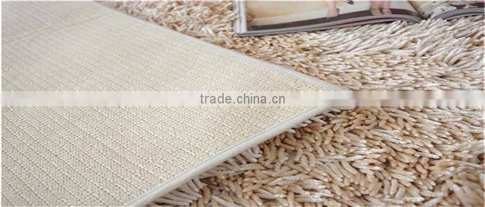 short pile polyester shiny chenille floor mat