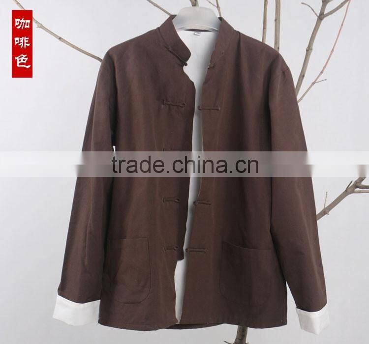 Traditional Chinese garments double-dick coat for Kungfu/Taiji Meditation menwear colorful Retail & wholesale