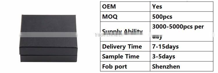 Factory price custom size clamshell black mens underwear gift box