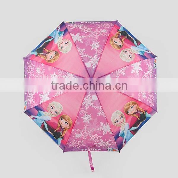 cheap fiber heat transfer straight kids umbrella