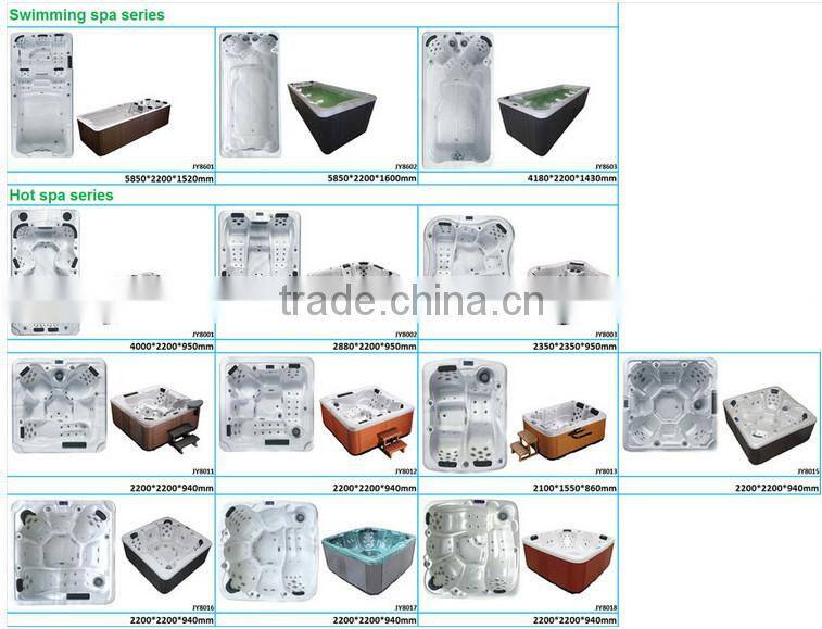 New design outdoor spa hot tub with two loungers home spa hot tub