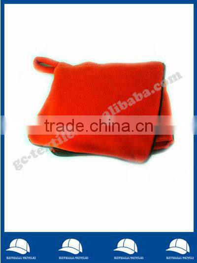 Solid Brushed Fleece Blanket in pocket fleece bag