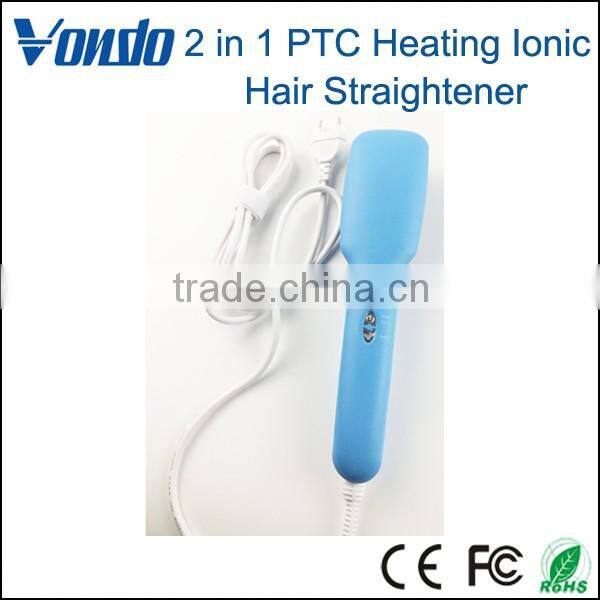 VONDO 2 in 1 PTC Heating Ionic Hair Straightener
