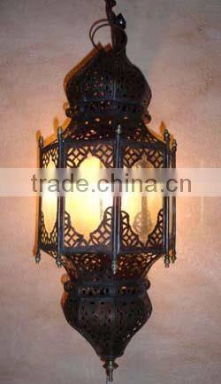 antique hanging hurricane lamp