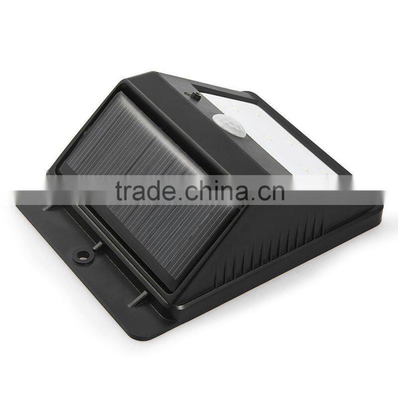 6 LED Solar Power PIR Motion Sensor Wall Light Outdoor Waterproof Garden Lamp