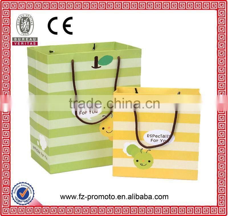 paper laminated promotional shopping bag