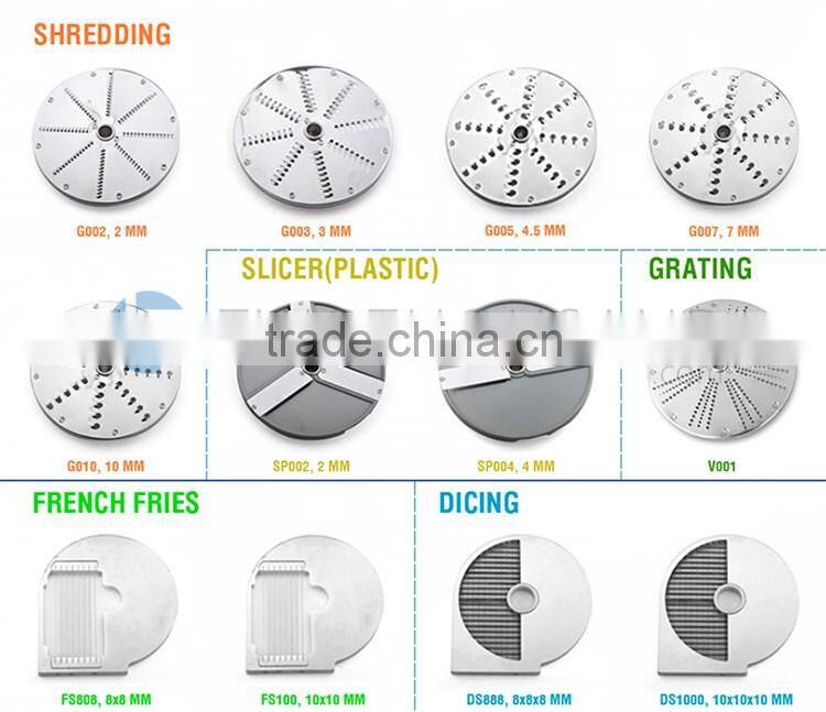 Multifunctional Industrial Vegetable Cutter with 5 Blades and CE Approved