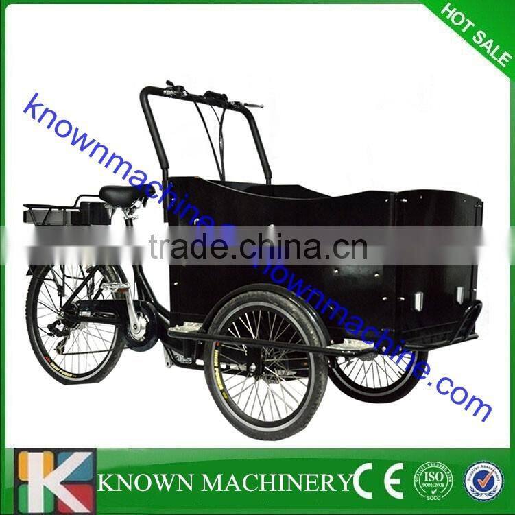 Three wheel triporteur electric cargo trike reverse trike for sale