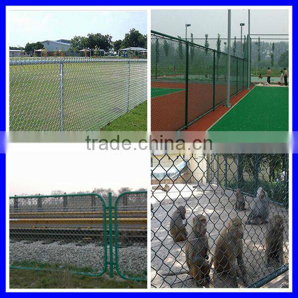 Made in China uesd chain link fence per sqm weight
