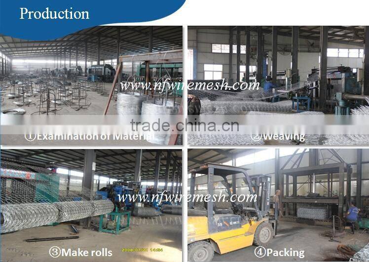 Anticorrosion anti-aging galvanized and pvc coated gabion basket/gabion stone basket(Guangzhou Factory)