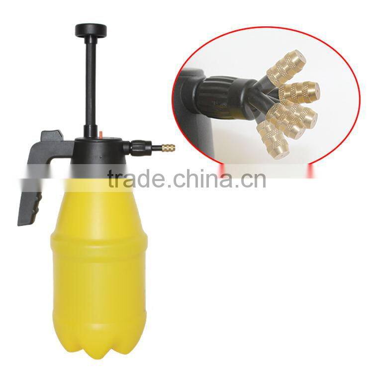1.5L manual Air pressure sprayer with nozzle of Multiple head for home and garden
