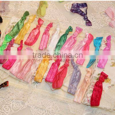 Glitter Elastic Hair Ties Knotted Hair Ties Ponytail Holders For Girls