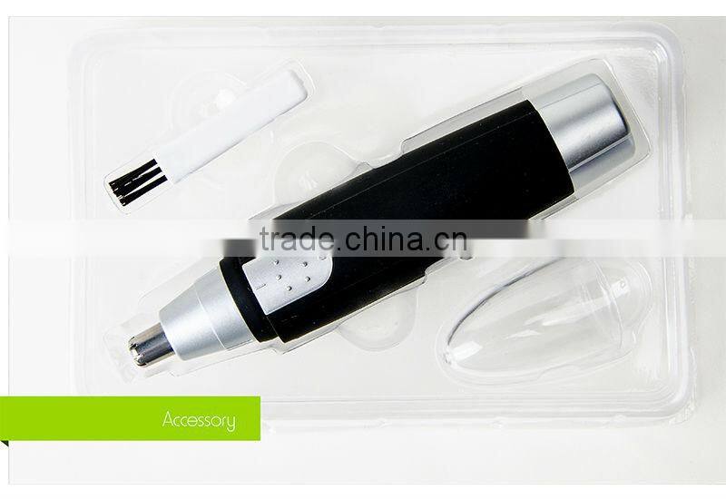 AA Battery Personal Use Rubber Oil Surface Nose Hair Trimmer(SN-003)
