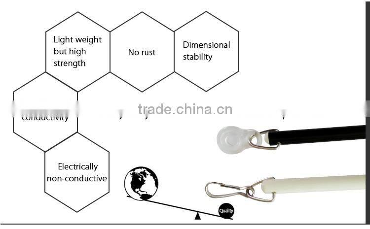 Non-conductive thermal insulation classical curtain pull stick