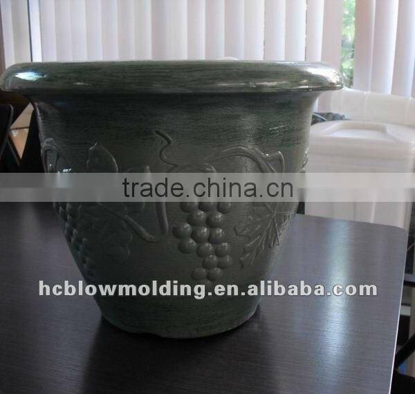 OEM Blow Molding plastic various kind of plant pot HDPE durable plant pot for sale
