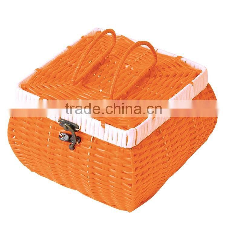 S.D washing plastic rattan cheap woven gift baskets and boxes