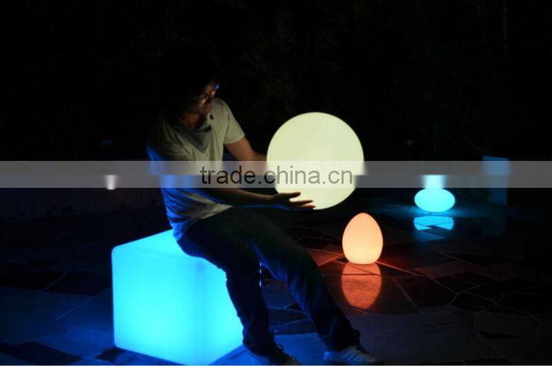 50cm large size RGB outdoor LED cubic sofa