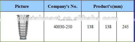 Clear transparent glass flower vase for wedding table decoration with high quality