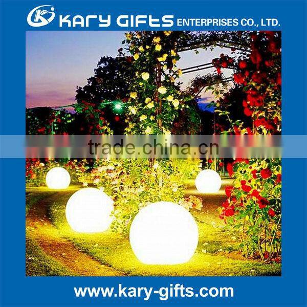 Polyethylene battery operated LED sphere light