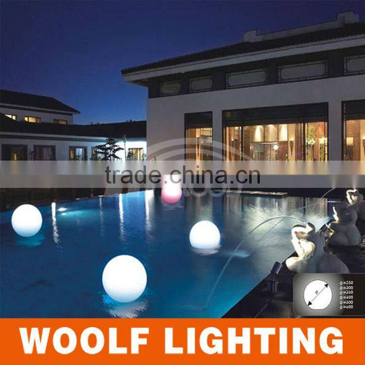 PE Plastic rechargeable 16 colors RGB waterproof LED peach light