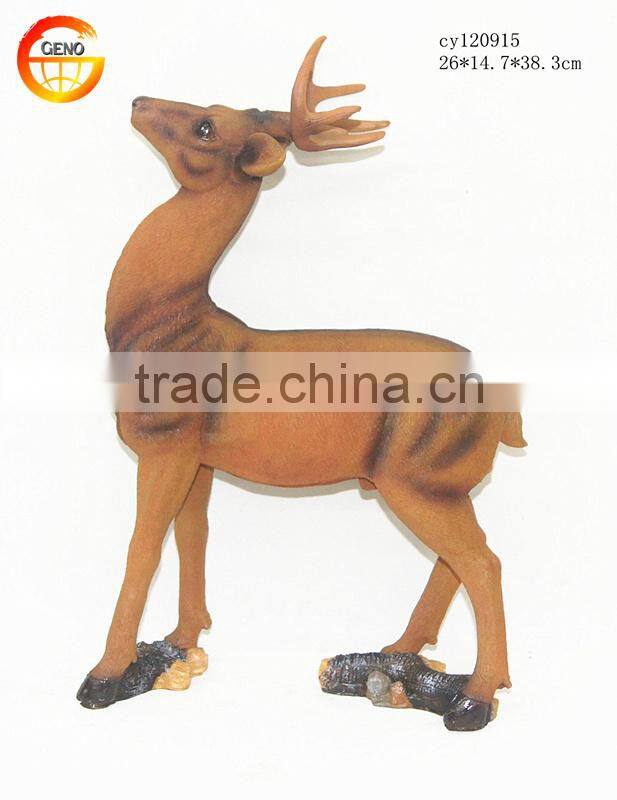Hot selling resin gloden deer decoration