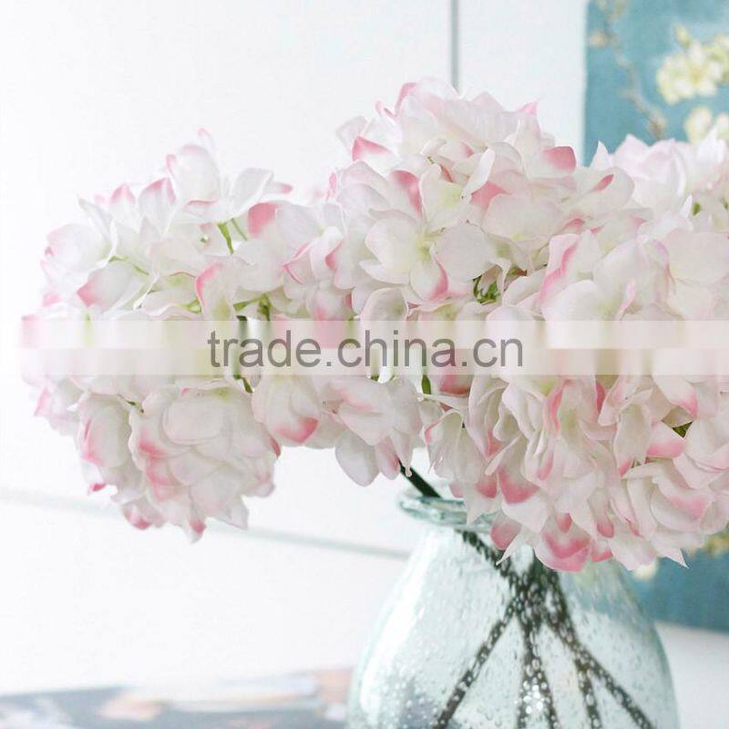 Home & wedding table decoration silk Hydrangea artificial flowers for sale