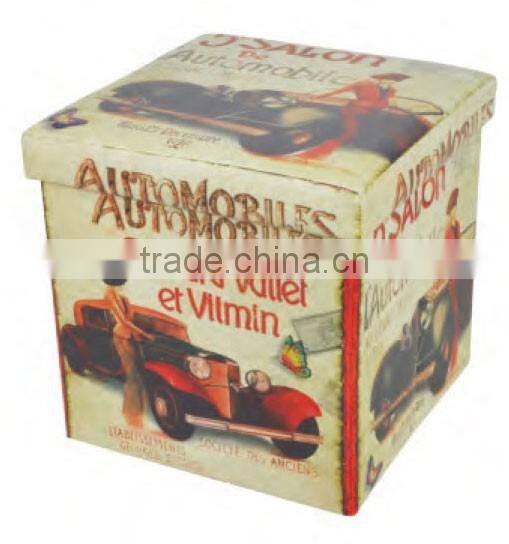 Hot Sale Latest Design PVC Printing Small Ottomans
