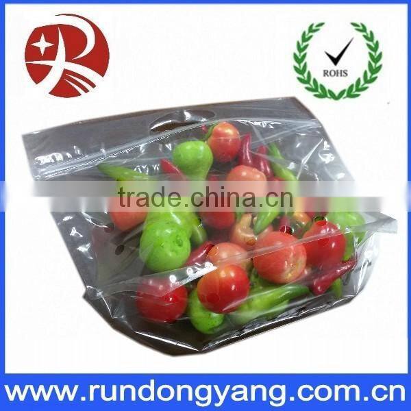 transparent plastic stand up pouch and zipper pouch fruit bag