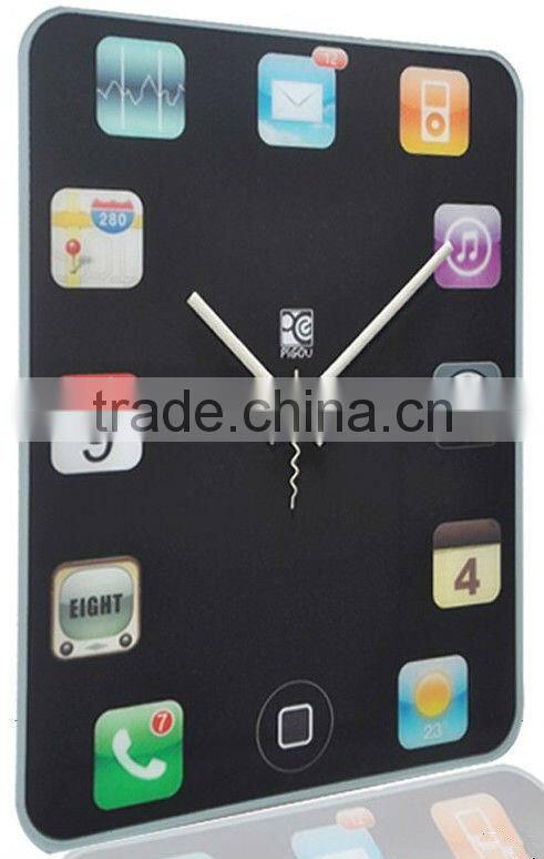 Supply creative tablet computer screen wall clock / mute scan wall clock